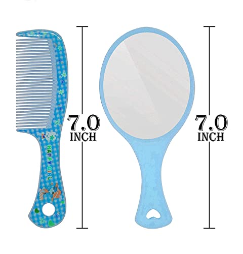 Export Cjellity Mini češalj za kosu sa ogledalom šminke za upotrebu / češalj sa prijenosnim ogledalom od 2