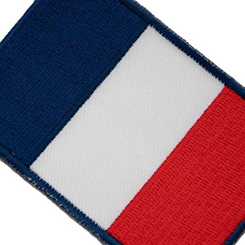 A-Ona EU zastava za zastavu HOT kožnica Patch + France zastava zastava, zapečaćeno zasterelo za brtvene veze, izdržljiva zakrpa, europska