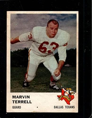 1961. Fleer # 206 Marvin Terrell Ex Texans Lijepo centrirani