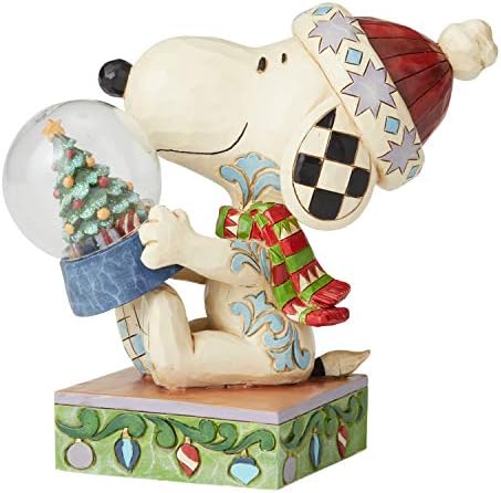 Enesco kikiriki od Jim Shore Snoopy Holding Figurine, 5,25 inča, višebojni
