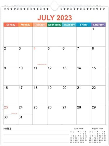 Kalendar 2023-2024 - 2023-2024 Zidni kalendar od 2023. - decembar 2024., 18 meseci Kalendar sa premium papirom, dvostrukim žicama