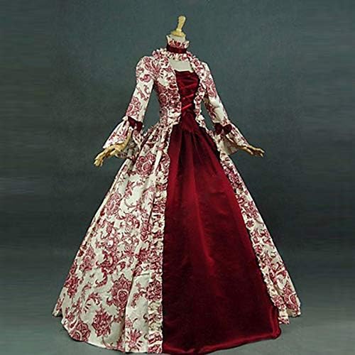 SRIPER Halloween Kostimi za žene, renesanse Rococo Ball Gown Masquerade Court Cosplay plus veličina Srednjovjekovna vintage haljina