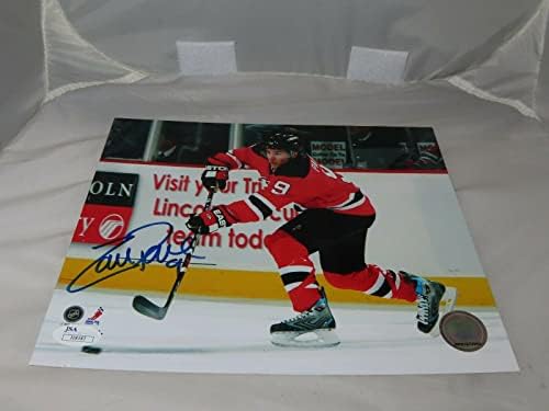 Zach Parise potpisao je New Jersey Devils 8x10 Fotografija autografirana JSA COA 1A - AUTOGREME NHL Photos