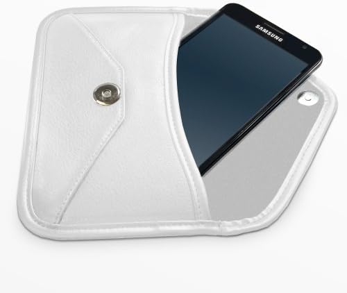 Boxwave Case kompatibilan sa ginee m3 - elitnom kožnom messenger torbicom, sintetičkim kožnim poklopcem za kovertu za kovertu za gionee m3 - bjelokosti bijeli