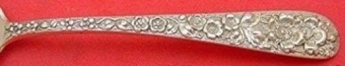 Forget Me Not by Stieff Sterling Silver Master Butter Flat Handle 7 1/8