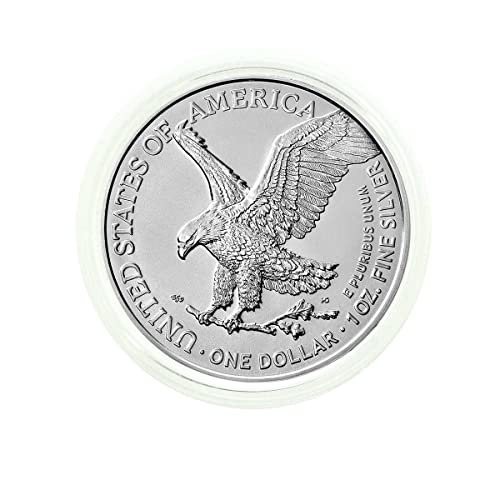 2023 - Američki srebrni orao .999 Fino srebro u direktnom fit zračnom titu sa našim certifikatom autentičnosti dolar američki metvica