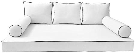 Prolinemax | samo poklopac | Vanjski stil 3 Crib kontrastni ukrasi dnevni krevet madrac jastuk za jastuk AD106