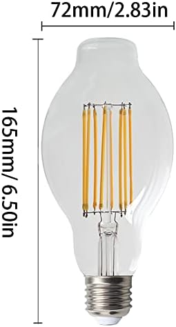E26 12W LED sijalica Vintage lampa u obliku fenjera filament lampa 100w sa žarnom niti ekvivalentno svjetlo za foaje lustere stropni