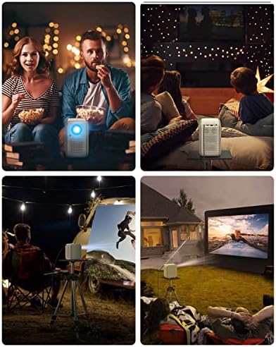 Pokitter CineMax Pro 1080p projektor sa netflix-licenciranom, Android TV 10.0 sa 7000+ aplikacija, 400ansi lumens, Google asistent,