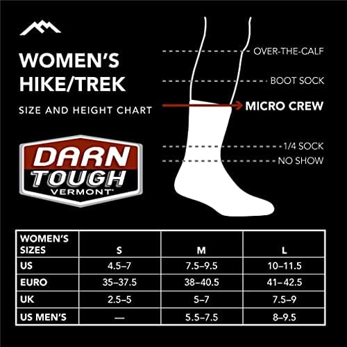 Darn TOUGH (8025 Zbog sjevernog OTC-a za klizanje sa jastukom Ženska čarapa