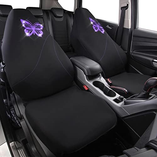 Car-Grand Universal Bling Leptir Couterfly Cover Cucket Dva prednja samo, zračni jastuk kompatibilan, prikladan za suv limuzinski