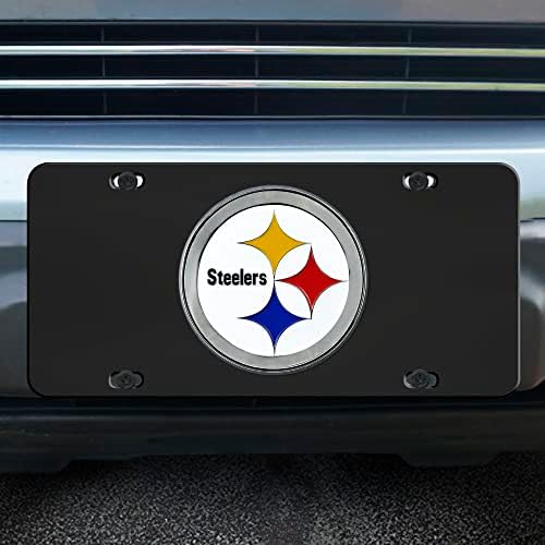 Fanmats 33616 Pittsburgh Steelers 3D crna registarska tablica