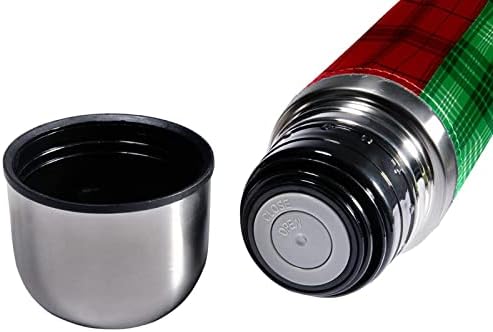 SDFSDFSD 17 oz vakuum izolirane boce od nehrđajućeg čelika Sportska kavana Putnička krigla Stićni kožni omotani BPA Besplatno, Flannel