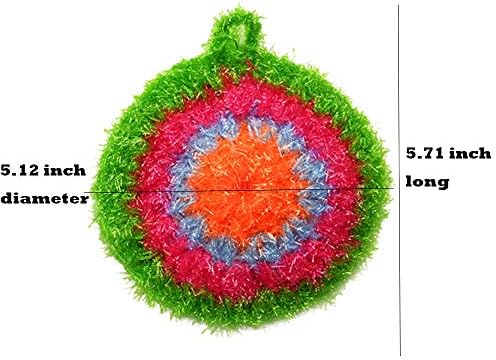 Snimanje posuđa Slatka bez ogrebotina ukrasne posude neto posuda za posudu za kuhinju pranje posuđa čišćenje Net 3 pakovanje