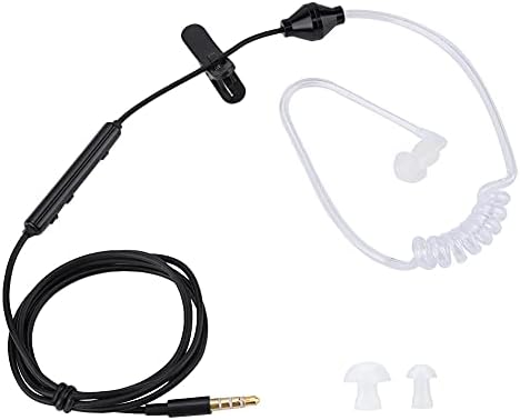Qiilu jedne slušalice u slušalicama za uši u slušalicama za uši vazdušna cijev sigurnosna slušalica sa mikrofonom za iOS za transparentne