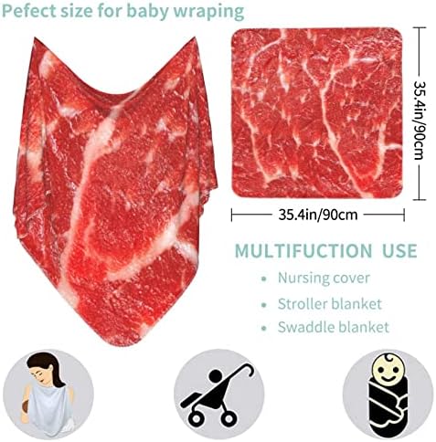 Waymay sirovo meso za bebe prekrivač za prijem za bebe za novorođenčad novorođenče od nogace