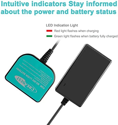 Creabest 20V 2.5Ah litijum-jonska baterija kompatibilna sa porter kablom PCC685L PCC682L PCC681L PCC680L uključuje jedan punjač