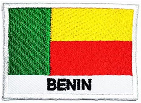Kleenplus 2kom. 1, 7X2, 6 INČA. Benin Flag Patch Country Flag vezeni amblem Applique uniforma vojno taktičko gvožđe na šivanju na