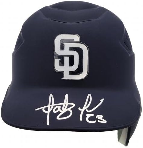 Fernando Tatis Jr. sa autogramom San Diego Padres ravna mat plava Velo kaciga JSA zaliha 201908-MLB kacige sa autogramom