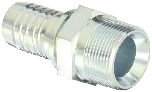 Aeroquip 1s16bt16 Ugljični čelik Global Crimp crevo Fitting BSPT muški, ravno, 1 crevo ID, 1 veličina cijevi