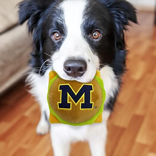 NCAA Michigan Wolverines Burger Plišani igrač za pljuska i mačka - simpatični stadion Hamberger Snack plišana igračka za pse i mačke