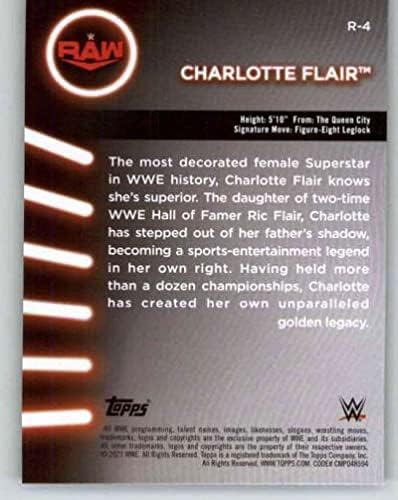 2021 FAPPS WWE Ženski divizija Roster R-4 Charlotte Flair Wrestling Trgovačka kartica