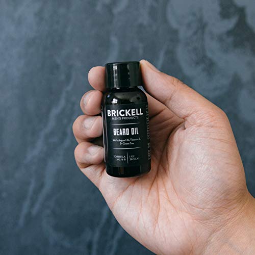 Brickell ulje za mušku bradu za muškarce, prirodno i organsko ulje argana i jojobe za jačanje i omekšavanje kose, 1 unca, mirisno