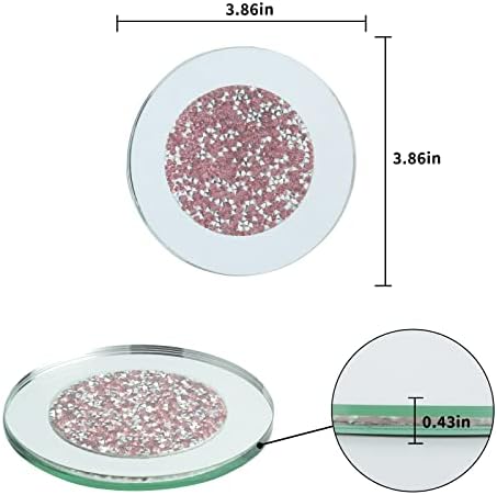 Podmetači za piće kava čaša čaj jastučići za stolni mat za dom, ured, kuhinja, bar, blagi kristal luksuzni ručni dijamant