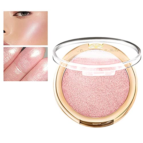 Paleta Highlighter Contour face Palette, Shimmer Highlighter puder Makeup, Smooth Longlasting Shiny Face Blush Cheek Blush, Baked