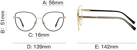 Resovao ženski čitanje naočala mačje oči ručno izrađene četvrtasti modni metalni čitači zlatni kaki