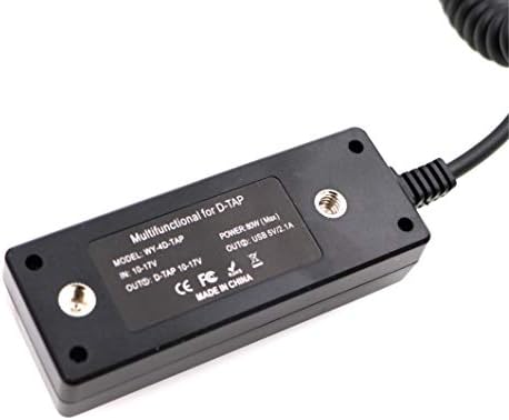 ACONNECT D-Dodirnite muški do 4-port D-Tap ženski kabel za namotavanje za V-Mount bateriju sa prekidačem / USB priključak / 8V 12V