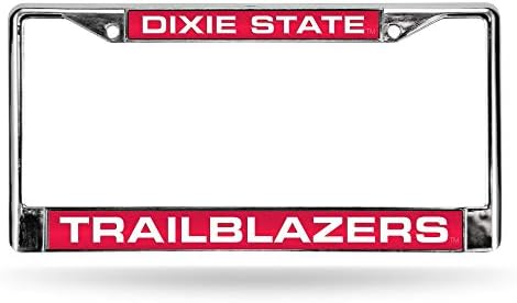 NCAA Dixie State Trailblazers Laser Cut intaid Standard Chrome Licenger ploča