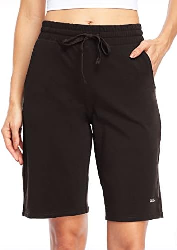 Willit ženske kratke hlače 10 Bermuda pamučne duge kratke hlače na dresu za kratke hlače Atletski joga vježbanje sa džepovima sa džepovima