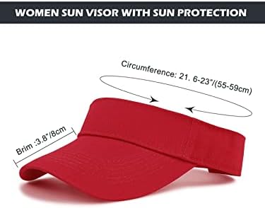 Komorebi vizirima za žene Unisex sunce vizir šešire podesive kapice za trčanje Ljetni zaštitni šešir za sunce za sport