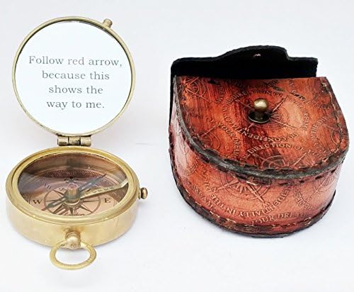 JD'Z kolekcija antikni mesing nautički kompas za muškarce, dječake, poklone nautički kompas
