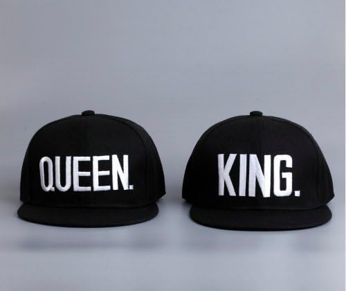 Wendywu Hip-Hop Hats King i Queen 3D vezeni ljubitelji parovi Snapback Caps Podesivi