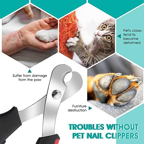 Cobee Cat makaze za nokte, profesionalni trimer za kandže makaze + pet turpija za nokte za mačke mačići, Set trimera za mačke sa kandžama