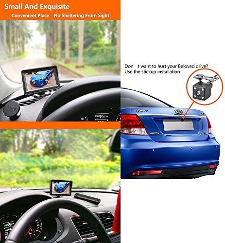 HDMEU Car HD univerzalna rezervna kamera LED noćni vid NTSC kamera za vožnju unazad sa linijama za parkiranje - multifunkcionalna