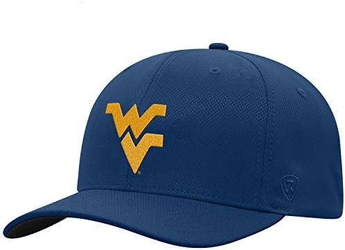 Vrh svijeta NCAA West Virginia planinari muški refleks NCAA jedan Fit šešir tim boja primarna ikona, mornarica, OSFM
