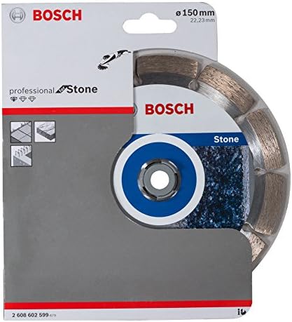 Bosch 2608602599 Standard za kameni dijamantni rezni disk, 150 mm Ø, 22.23mm x 2mm x 10mm, srebrna / siva