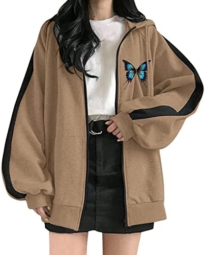 Ženski kaputi i jakne dame jesen zima casual labavi runo sa kapuljačom sa dugim rukavima dugih rukava, kaput za jaknu