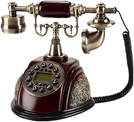 Fiksni telefon retro telefonska smola antikni telefon vintage fiksni ukras za telefonsku sobu