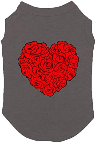 Srce ruža - cvijeće prekrasna košulja za pse