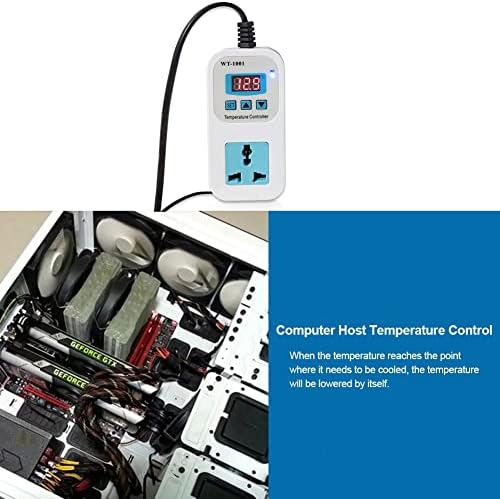 WT-1001 Digitalni termostatski regulator Temperatura Clear LED displej zaslon Regulator zaslona Mikrokomputer utičnica Ledena ormarina