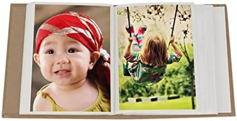 Ganfanren 6 inčni 100 stranica Pocket Interleaf Tip Photo Album Picture Frame za pohranu Ljubitelji za vjenčanje Memorija DIY Knjiga