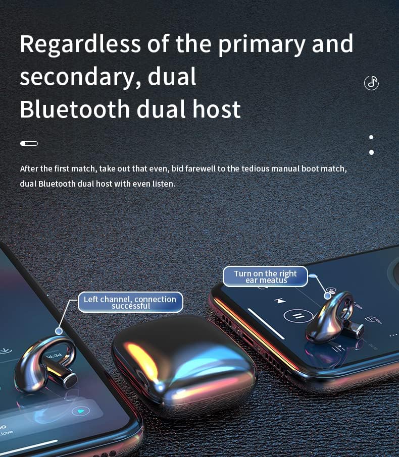 Wireless EAR CLIP kostije slušalice Bluetooth otvorena uho vodootporna bluetooth kosti uši uši za uši za kosti glava kost glava postavljena