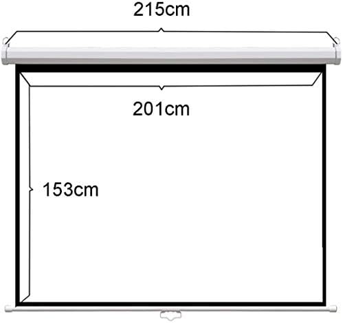 ZEELYDE ekran projektora, kućni prenosni prenosivi podesivi ručni ekran zaslon za zaključavanje projektora zaslona Početna uredska