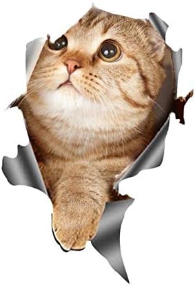 3D CAT naljepnice - mačka naljepnica i naljepnica odbojnika - Kitty CAT naljepnica za zidni hladnjak - maloprodajni pakirani pokloni
