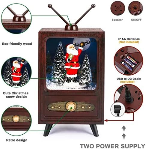 TFIIEXFL Mini TV MusicBox božićna muzička kutija Kolekcionarska ekrana Popularnost