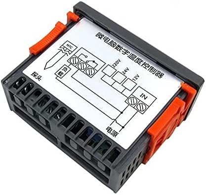 Lyvi ugrađeni digitalni regulator temperature 12V 24V 220V ormar za hladno skladištenje termostata Temperaturna kontrola temperature